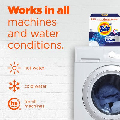 Tide Original Plus Bleach Powder Laundry Detergent - 89 Loads