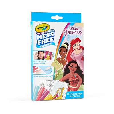Crayola Color Wonder Princess Mini Box Set: Mess Free Coloring Book for Kids, Ages 3+, 12 Pages, 8.63" x 5.25"