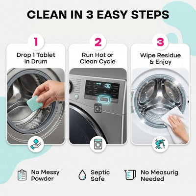 Uproot Clean Unscented Washing Machine Cleaner Pro Solid Laundry Sanitizers - 5oz