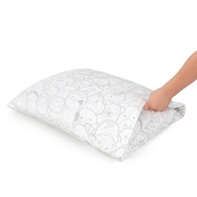 SquishPillow Kids Soft Bed Pillow and Pillowcase Machine Washable