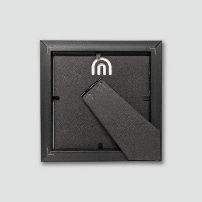 Harbortown 3pk 4"x4" Soft Linear Profile Mini Picture Frames Matte Black