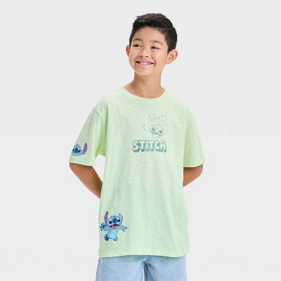 Boys' Stitch Graphic T-Shirt - Lime Green S