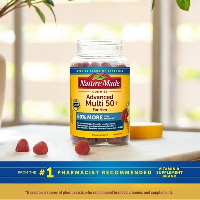 Nature Made Advanced Multivitamin 50+ for Him Gummies - 84ct