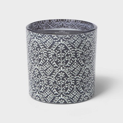 Vanilla Teakwood Jar Candle Gray 6.5oz - Threshold