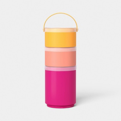 Round Stackable Container Multicolor Warms - Sun Squad