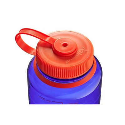 Nalgene 32 fl oz Plastic Wide Mouth Water Bottle - Periwinkle Blue: Portable Drinkware, Recycled Content