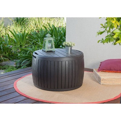 Keter 37gal Circa Wood Deck Box Brown (LOCAL PICKUP ONLY)