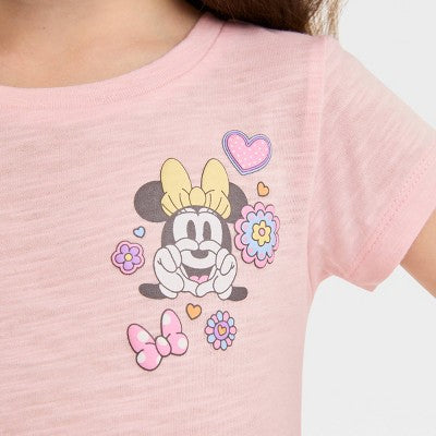 Toddler Girls' Disney Minnie Mouse T-Shirt - Rose Pink 4T