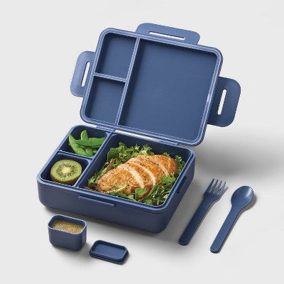 Adult Bento Boxes - All In Motion Blue: Recycled Polypropylene Lunch Container