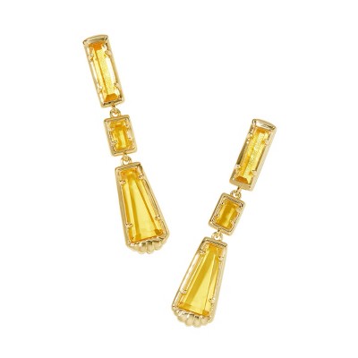 Kendra Scott Serena Linear Earrings - Yellow