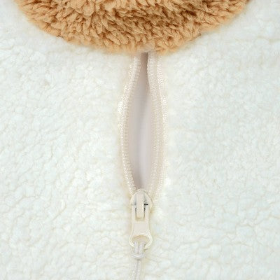 Faux Shearling Neutral Dog Vest - Boots & Barkley S
