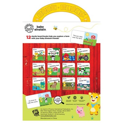 Baby Einstein Farm Animals My First Library 12 Book Set (Board Book)