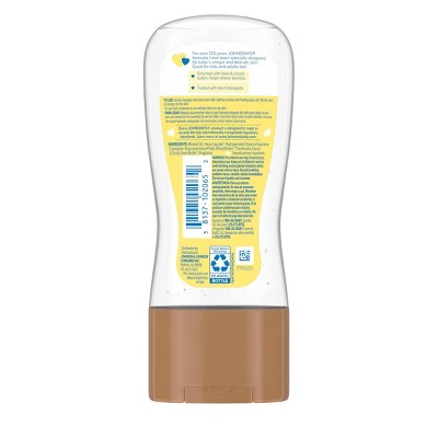 Johnson's Baby Oil Gel, Moisturizing Massage Mineral Oil, Shea & Cocoa Butter, Dry Skin Relief - 6.5 fl oz