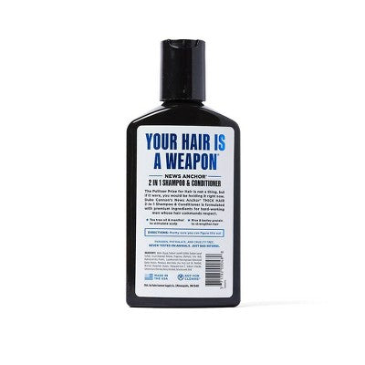 Duke Cannon News Anchor 2-in-1 Hair Wash - Naval Diplomacy - Shampoo and Conditioner for Men - 10 fl. oz