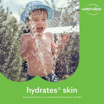WaterWipes Sensitive+ Hydrating Boost Wipes, 3-In-1 Cleans, 99% Water with Aloe Vera, Unscented & Hypoallergenic Baby Wipes - 240ct