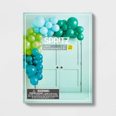 Large Balloon Garland/Arch Green/Blue - Spritz