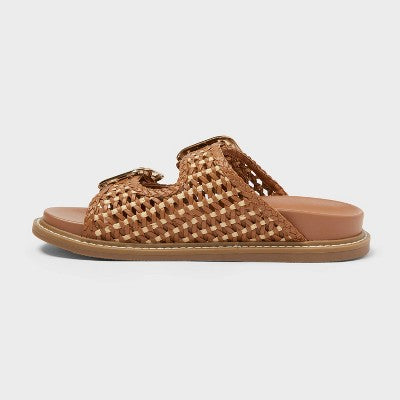 Women's Collin Sandals with Memory Foam Insole - Cognac 6.5