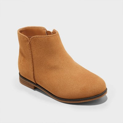 Toddler Penelope Zipper Boots - Cat & Jack Cognac 10T
