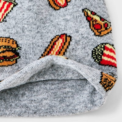 Kids' Food Art Beanie Hat - art class Gray