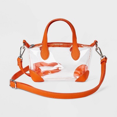Game Day Clear Pouchette Crossbody Bag - Wild Fable Orange