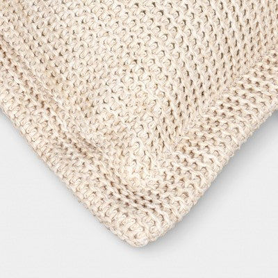 2pc Natural Weave Deep Seat Outdoor Cushion Set Ivory - Threshold (LOCAL PICKUP ONLY)