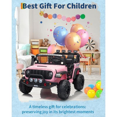 Garvee 24V Ride on Toys for Big Kids, 2-Seater Electric Ride on Car Truck with Remote Control, Four-Wheel Shock Absorbers, 4 Mph Max Speed (LOCAL PICKUP ONLY)