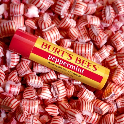 Burt's Bees Holiday Limited Edition Stocking Stuffer Moisturizing Lip Balm - Peppermint - 0.15oz: Paraben-Free, Sulfate-Free, Phthalate-Free