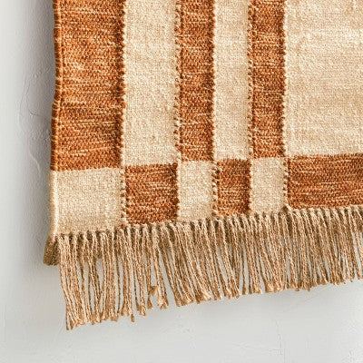 24" x 36" Hand Woven Jute/Polyester Wall Art with Wooden Dowel - Threshold: Boho-Chic, Textured Look, Easy to Hang (LOCAL PICKUP ONLY)