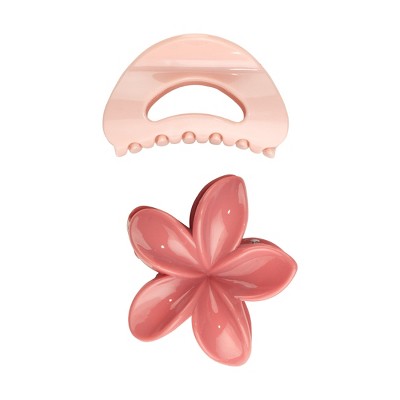 Goody Medium Fashion Claw Clips - 2ct: Hair Styling, For All Hair Types, Acrylic Material
