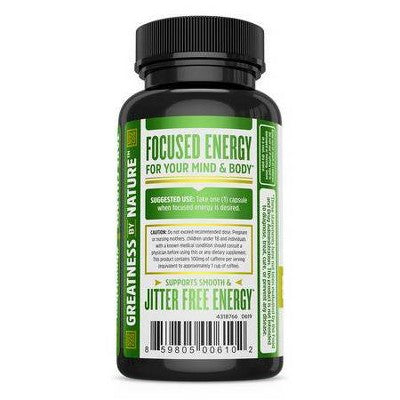 Zhou Energy + Focus Dietary Vegan Supplements - 60ct