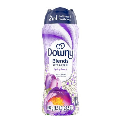Downy Blends Soft & Fresh In-Wash Scent Booster - Spring Peony Scented Laundry Beads - 24.5oz