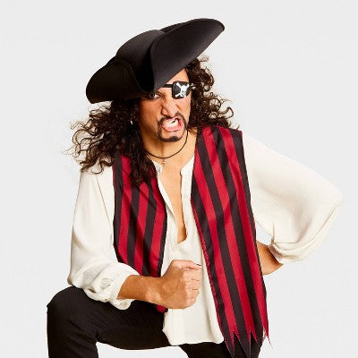 3pc Men's Pirate Costume Accessory Kit One Size Fits Most - Hyde and EEK! Boutique