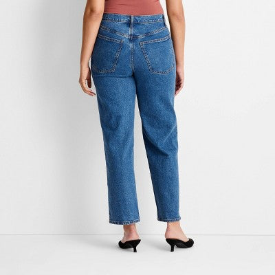 Women's Highest-Rise Straight Ankle Jeans Universal Thread Blue 6
