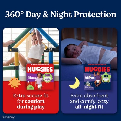 Huggies Little Sleepers 360 Pull On Nighttime Diapers - Size 5 - 48ct