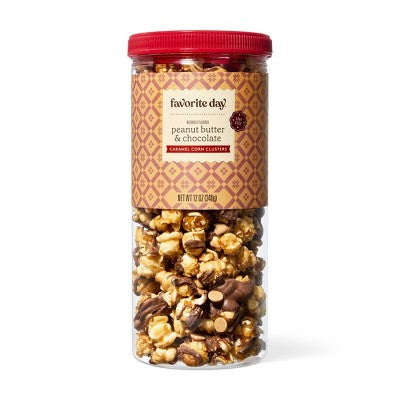 Christmas Peanut Butter Popcorn Caramel Corn Clusters - 12oz - Favorite Day