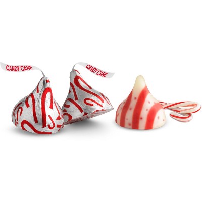 Hershey's Kisses Candy Cane Flavored Filled Cane Christmas Candy - 2.08oz