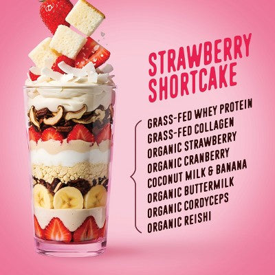 FlavCity Single Serve Protein Smoothie Powder - Strawberry Shortcake - 42.5gms