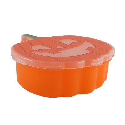 Cook With Color Jack-O-Lantern Halloween Snackle Box Food Storage Container