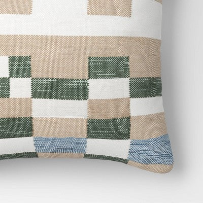 20"x20" Parley Kilim Square Outdoor Throw Pillow - Threshold designed with Studio McGee
