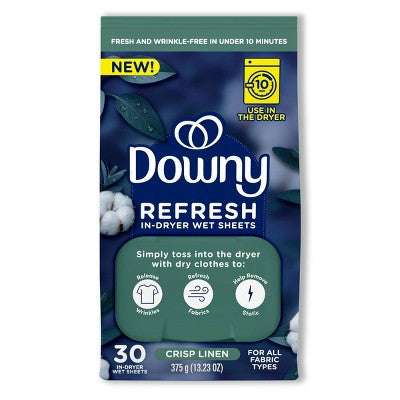 Downy Refresh Fabric Sheets - Crisp Linen - 30ct