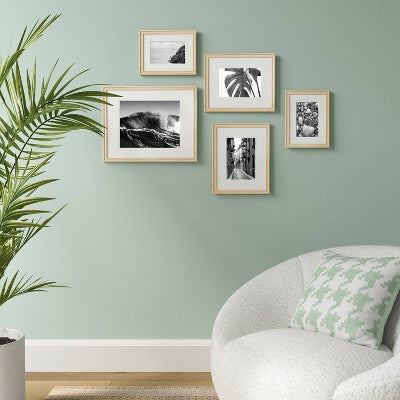 (Set of 5) Traditional Mixed Frames Natural - Room Essentials