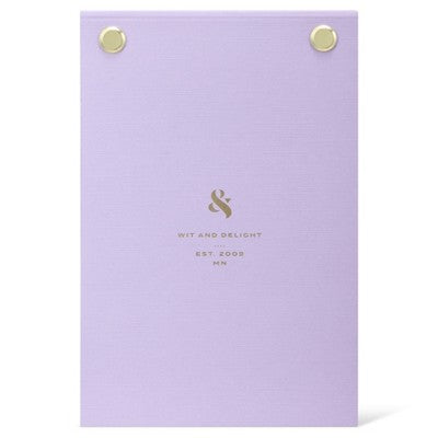 Wit & Delight Purple Desktop Notepad with Holder