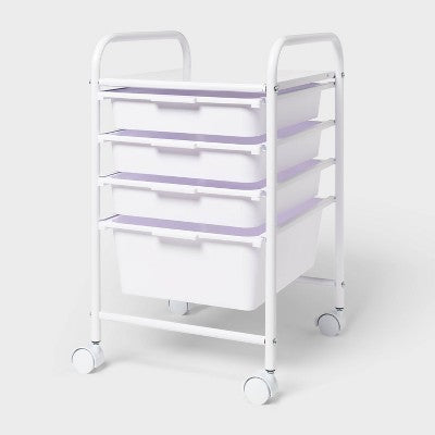 4 Drawer Cart White - Brightroom