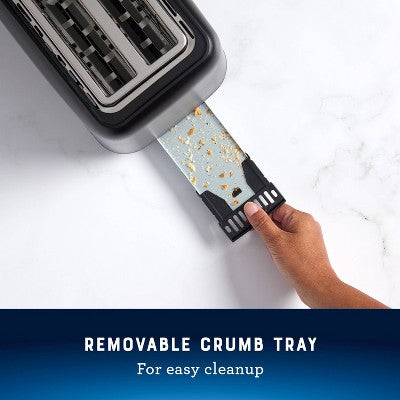 Oster 2-Slice Toaster With Extra-Wide Slots Black: 800W, Bagel & Toast Capabilities, 1-Year Warranty, Spot Clean