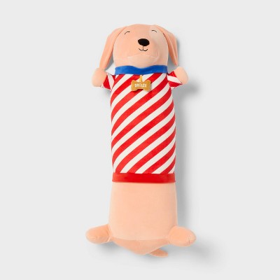 Dog Kids' Long Weighted Plush Throw Pillow Tan - Pillowfort (LOCAL PICKUP ONLY)