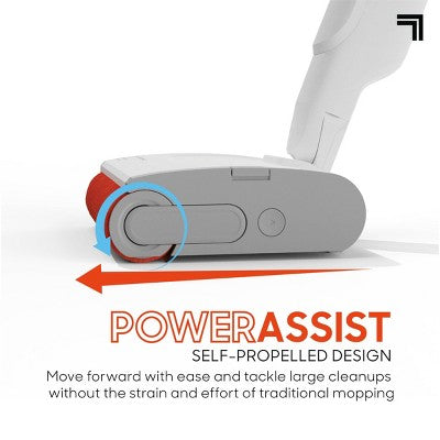 Sharper Image Combo Clean Sweep 02, Cordless Power Broom & Mop White (LOCAL PICKUP ONLY)