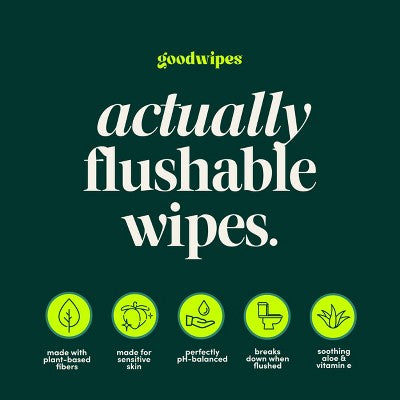 Goodwipes Botanical Balance Flushable Wipes - 20ct