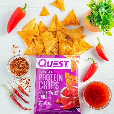 Quest Nutrition Tortilla Style Protein Chips - Spicy Sweet Chili - 4pk/1.1oz