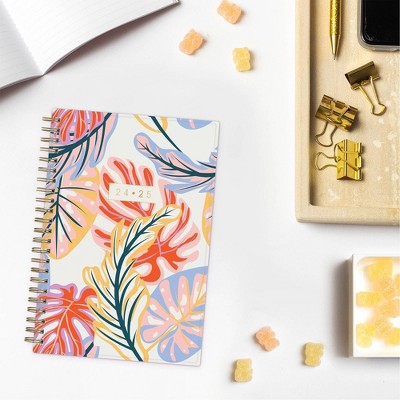 Blue Sky Artisans and Makers 2024-25 Weekly/Monthly Planner 8"x5" Artisans and Makers Tropical Leaves