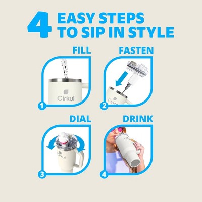 Cirkul Pearl All-Day StrawSip Tumbler Starter Kit - 40oz